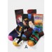 Beautiful Creative Color Paitings Cotton Mid Calf Socks