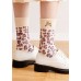 Art Embroidery Paitings Cotton Mid Calf Socks