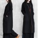 Elegant chocolate coat plus size long coat pockets