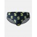 Mens Dollar Pattern Print Swimming Trunks